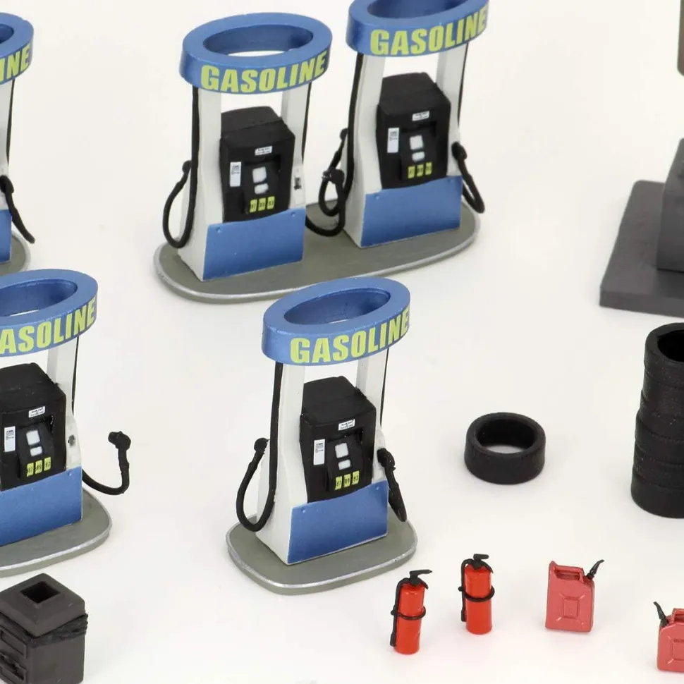 WizKids - Gas Station 4D Settings Pre-Painted Miniature Figure Accessory Pack