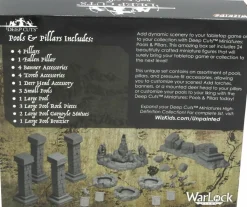 WizKids - Pools & Pillars Deep Cuts Unpainted Miniature Figure Accessory Pack