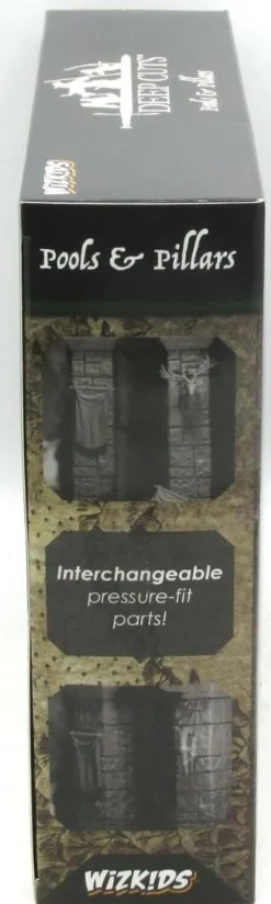 WizKids - Pools & Pillars Deep Cuts Unpainted Miniature Figure Accessory Pack