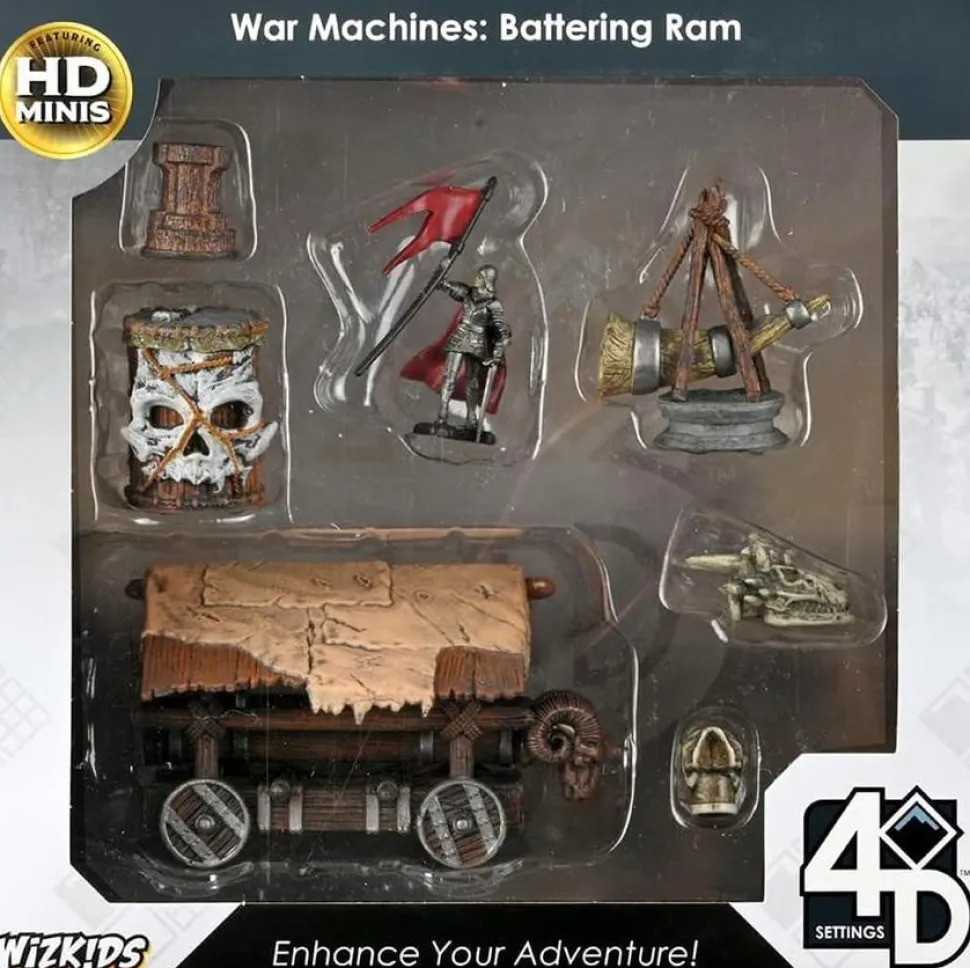 WizKids - War Machines: Battering Ram 4D Settings Pre-Painted Miniature Figure Accessory Pack