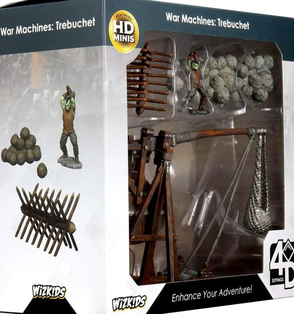 WizKids - War Machines: Trebuchet 4D Settings Pre-Painted Miniature Figure Accessory Pack