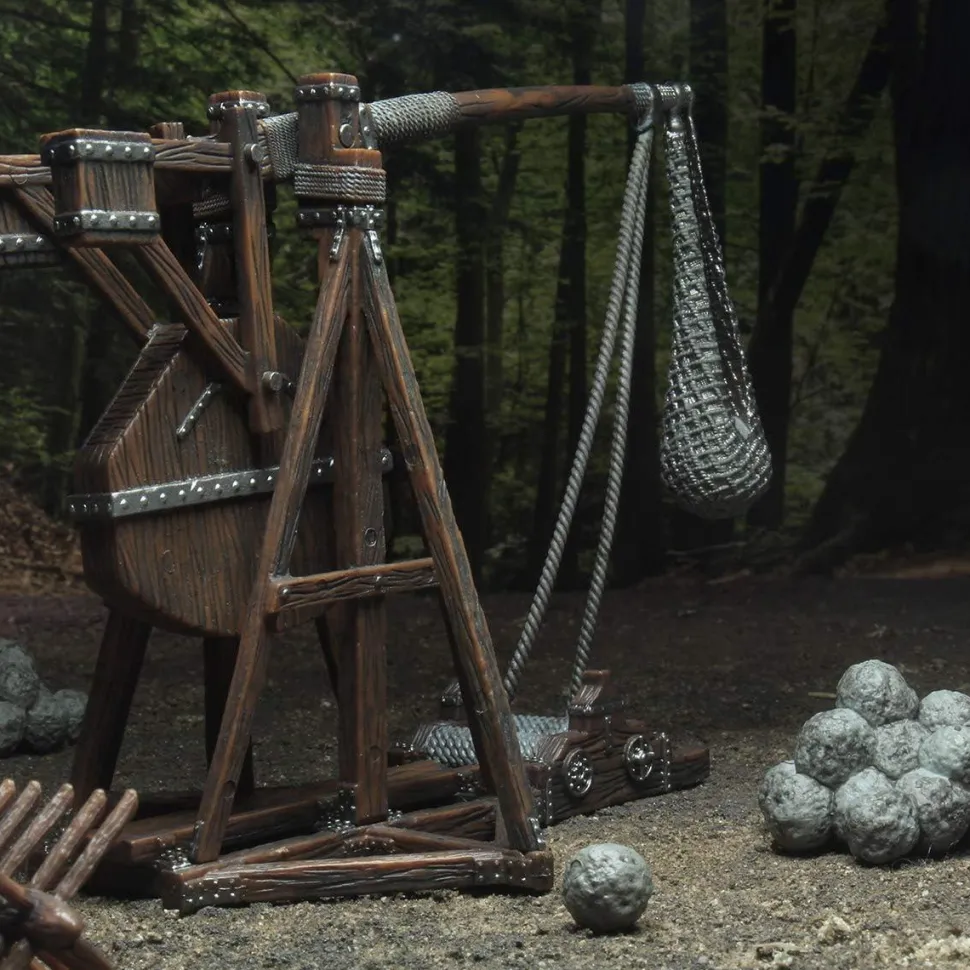 WizKids - War Machines: Trebuchet 4D Settings Pre-Painted Miniature Figure Accessory Pack