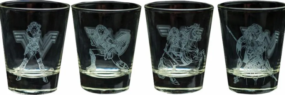 Wonder Woman (2017) - Frosted Design Shot Glass 4-Pack