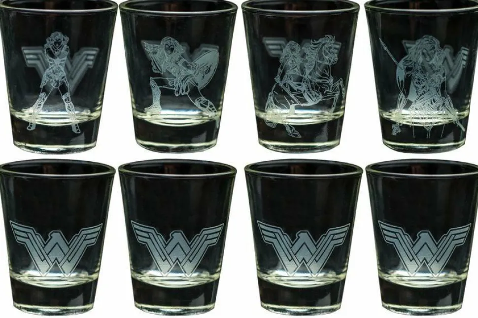 Wonder Woman (2017) - Frosted Design Shot Glass 4-Pack