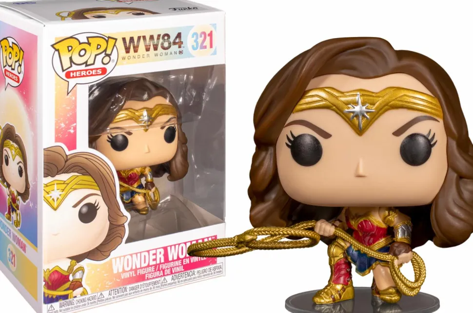 Wonder Woman 1984 - Wonder Woman with Lasso Metallic Pop! Vinyl Figure
