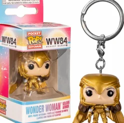 Wonder Woman 1984 - Wonder Woman Gold Armour with Helmet Pocket Pop! Vinyl Keychain