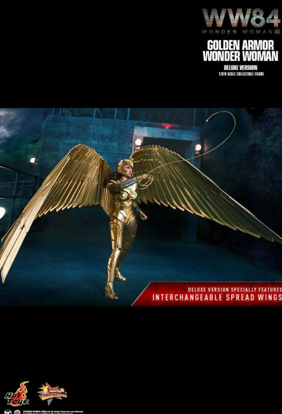 Wonder Woman 1984 - Wonder Woman in Golden Armour Deluxe 1/6th Scale Hot Toys Action Figure
