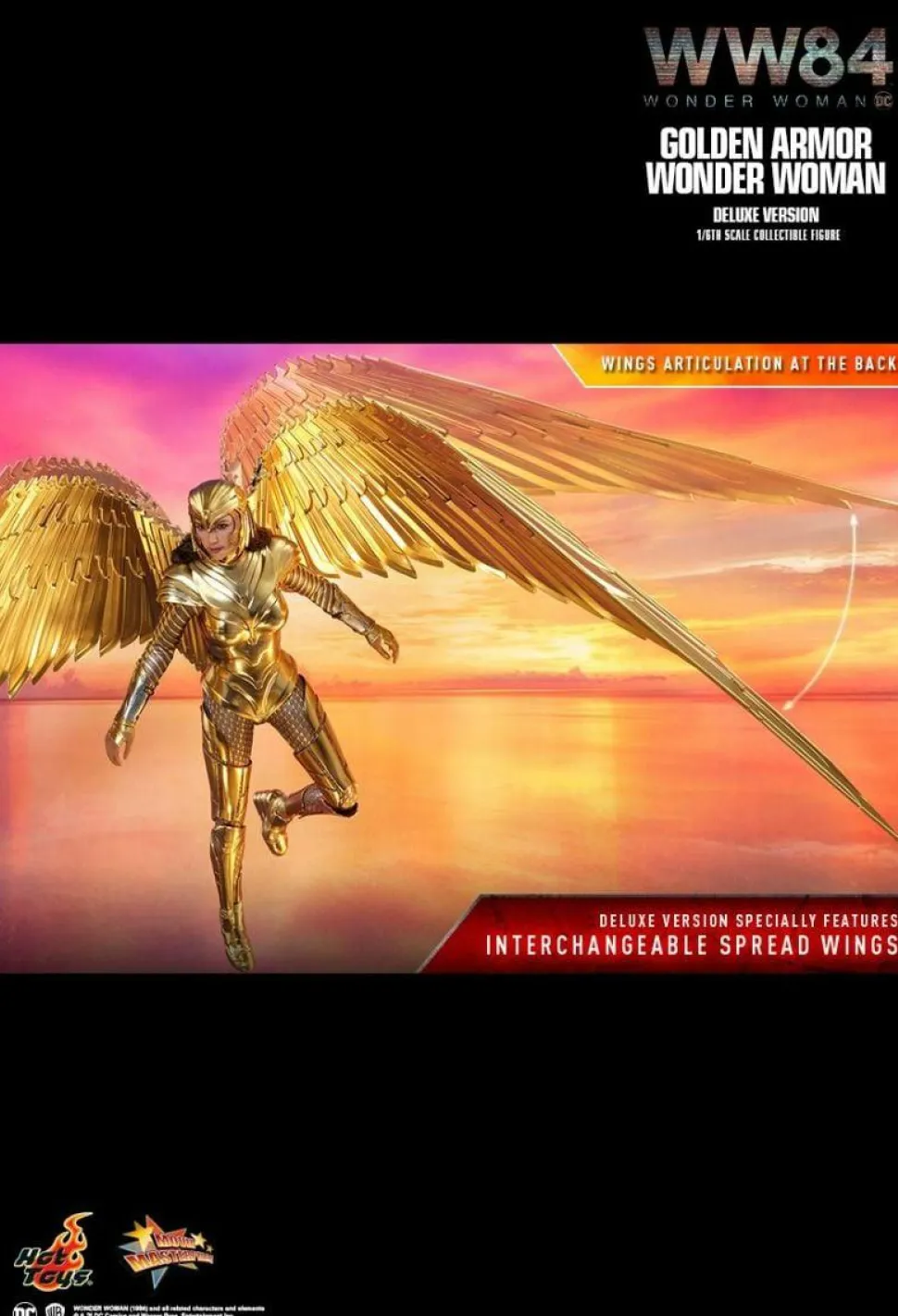 Wonder Woman 1984 - Wonder Woman in Golden Armour Deluxe 1/6th Scale Hot Toys Action Figure