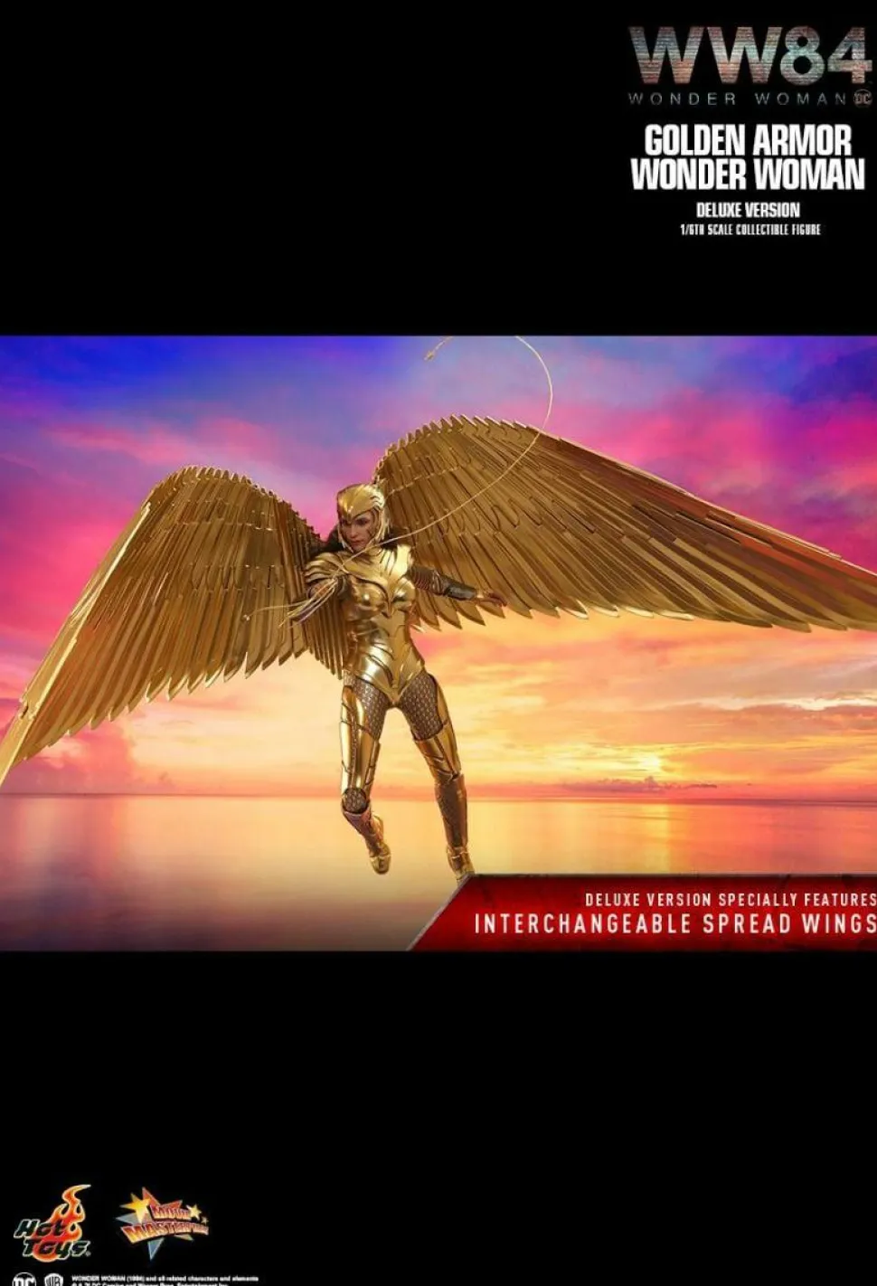 Wonder Woman 1984 - Wonder Woman in Golden Armour Deluxe 1/6th Scale Hot Toys Action Figure