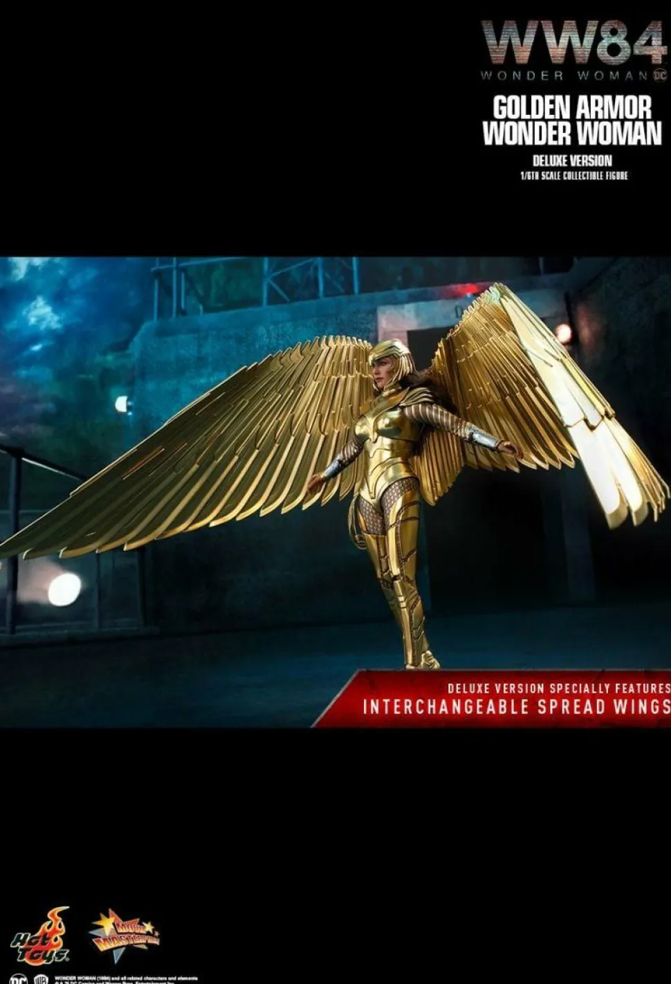 Wonder Woman 1984 - Wonder Woman in Golden Armour Deluxe 1/6th Scale Hot Toys Action Figure
