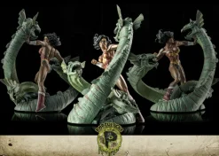 Wonder Woman - Wonder Woman vs Hydra Mini Patina Statue