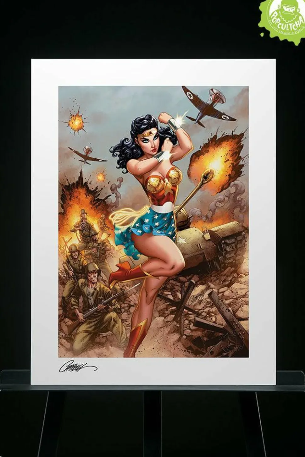Wonder Woman - Wonder Woman #750: WWII Fine Art Print by J. Scott Campbell & Sabine Rich