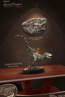 Wonders of the Wild - Concavenator & Fossil Deluxe 10” Statue