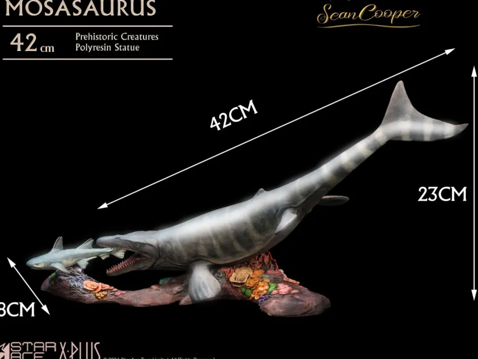 Wonders of the Wild - Mosasaurus Deluxe 16" Statue