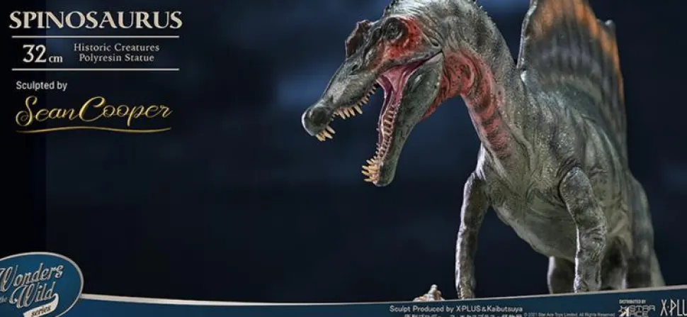 Wonders of the Wild - Spinosaurus 2.0 & Fossil Deluxe 7” Statue