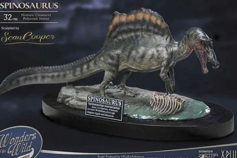 Wonders of the Wild - Spinosaurus 2.0 & Fossil Deluxe 7” Statue
