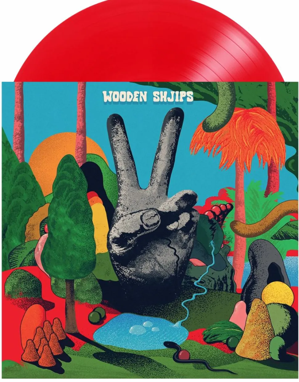Wooden Shjips - V. LP Vinyl Record (Red Coloured Vinyl)