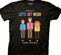 Workaholics - Let's Get Weird 8-Bit Male T-Shirt