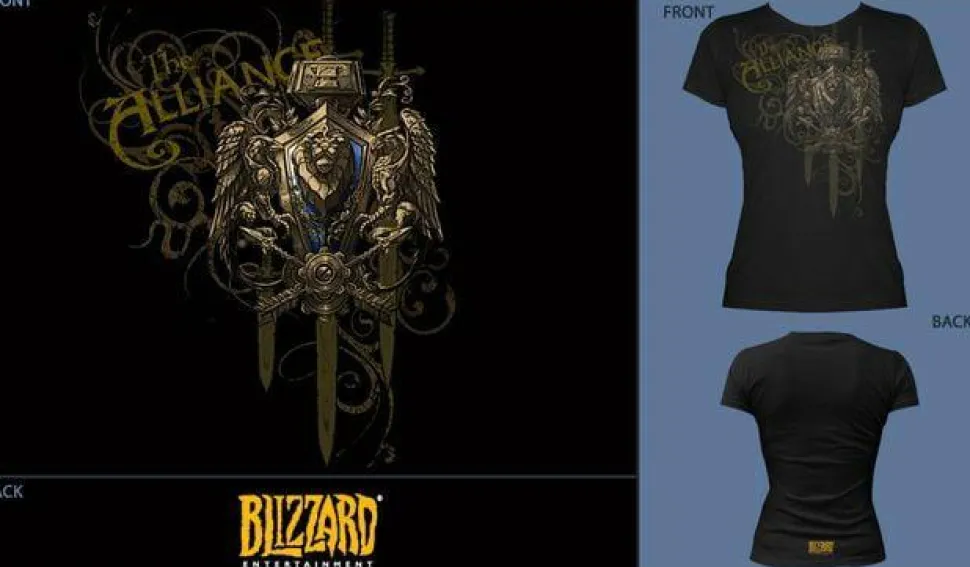 World of Warcraft - Alliance Crest Version 2 Female T-Shirt