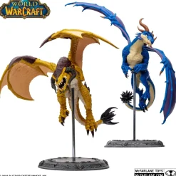 World of Warcraft - Bronze Proto-Drake & Blue Highland Drake 1/12 Scale Posed Figure 2-Pack