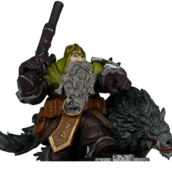 World of Warcraft - Dwarf Hunter Beast Master & Dwarf Hunter Marksman 1/12th Scale Posed PVC Figure