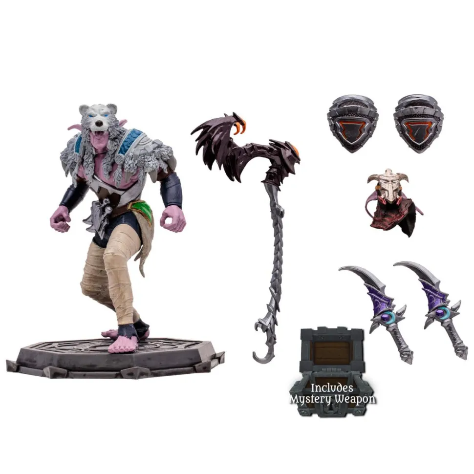 World of Warcraft - Elf Druid & Elf Rogue (Common) 1/12th Scale Posed Figure
