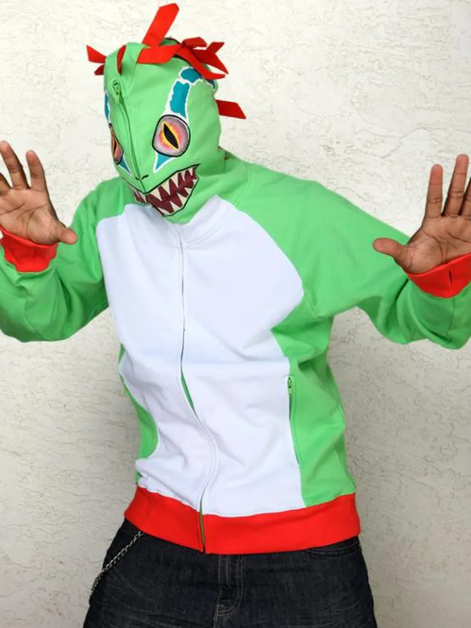 World of Warcraft - Murloc Zip Up Green Hoodie