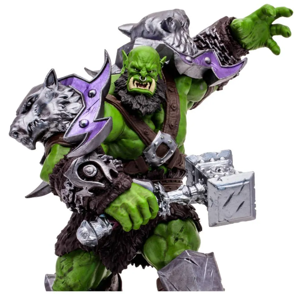 World of Warcraft - Orc Warrior & Orc Shaman (Common) 1/12th Scale Posed Figure