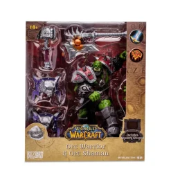 World of Warcraft - Orc Warrior & Orc Shaman (Common) 1/12th Scale Posed Figure