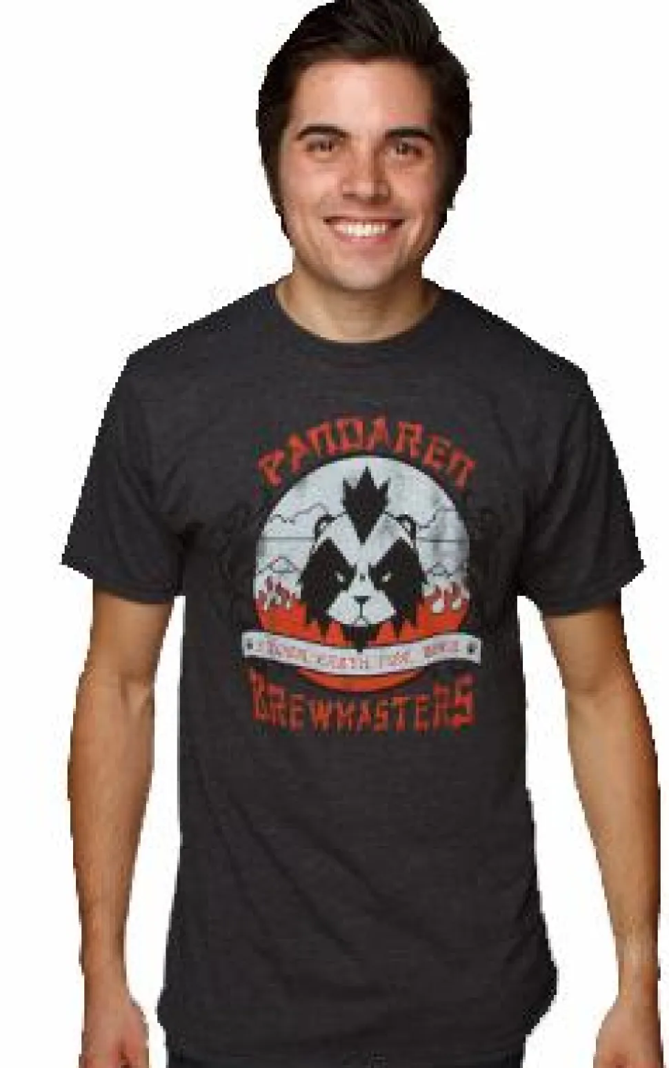 World of Warcraft - Pandaren Brewmasters Charcoal Male T-Shirt