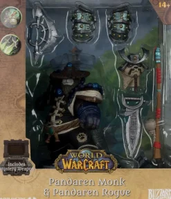 World of Warcraft - Pandaren Monk & Pandaren Rogue 1/12th Scale Posed PVC Figure