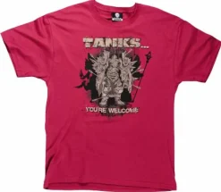 World of Warcraft - Tanks...You're Welcome Male T-Shirt