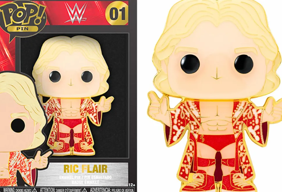WWE - Legends House 4" Pop! Enamel Pin Bundle (Set of 4)
