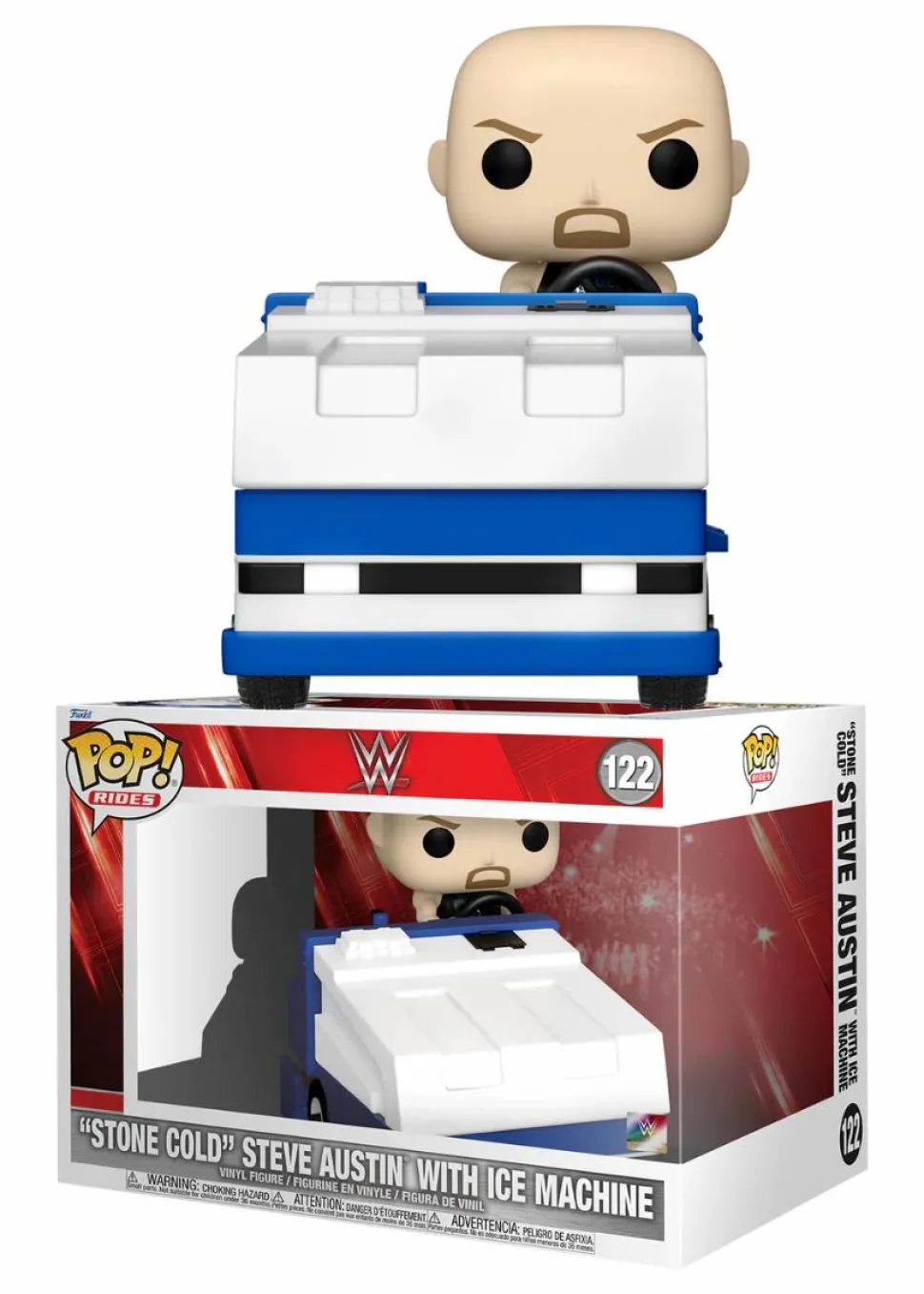WWE - "Stone Cold" Steve Austin with Ice Machine Pop! Rides Vinyl Figure