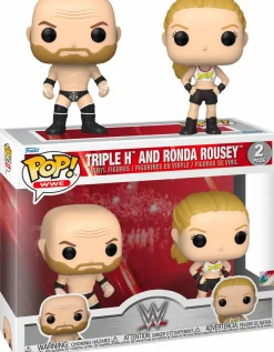 WWE - Triple H & "Rowdy" Rhonda Rousey Pop! Vinyl Figure 2-Pack