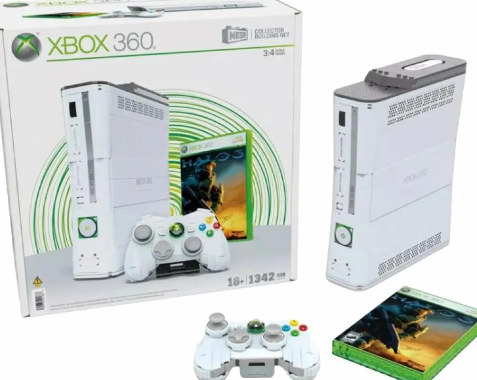 Xbox 360 - Microsoft Xbox 360 MEGA Construx Showcase 3/4 Scale Replica Building Block Construction Set (1342 Pieces)