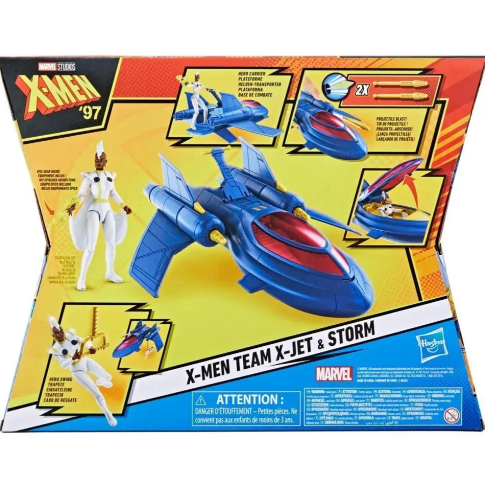 X-Men '97 (2024) - X-Men Team X-Jet & Storm Epic Hero Series 4" Scale Action Figure Vehicle Playset