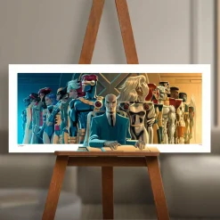 X-Men - Charles Xavier and the X-Men Fine Art Print by George Caltsoudas