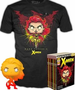 X-Men - Dark Phoenix Orange Translucent Pop! Vinyl Figure & T-Shirt Box Set