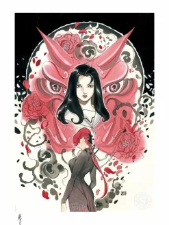 X-Men - Demon Days: Mariko & Black Widow Fine Art Print by Peach Momoko