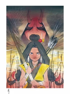 X-Men - Demon Days: Moonstar & Red Hulk Fine Art Print by Peach Momoko