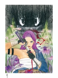 X-Men - Demon Days: X-Men Psylocke Fine Art Print by Peach Momoko