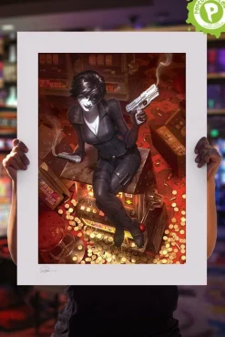 X-Men - Domino: Luck Be a Lady Fine Art Print by Alex Garner