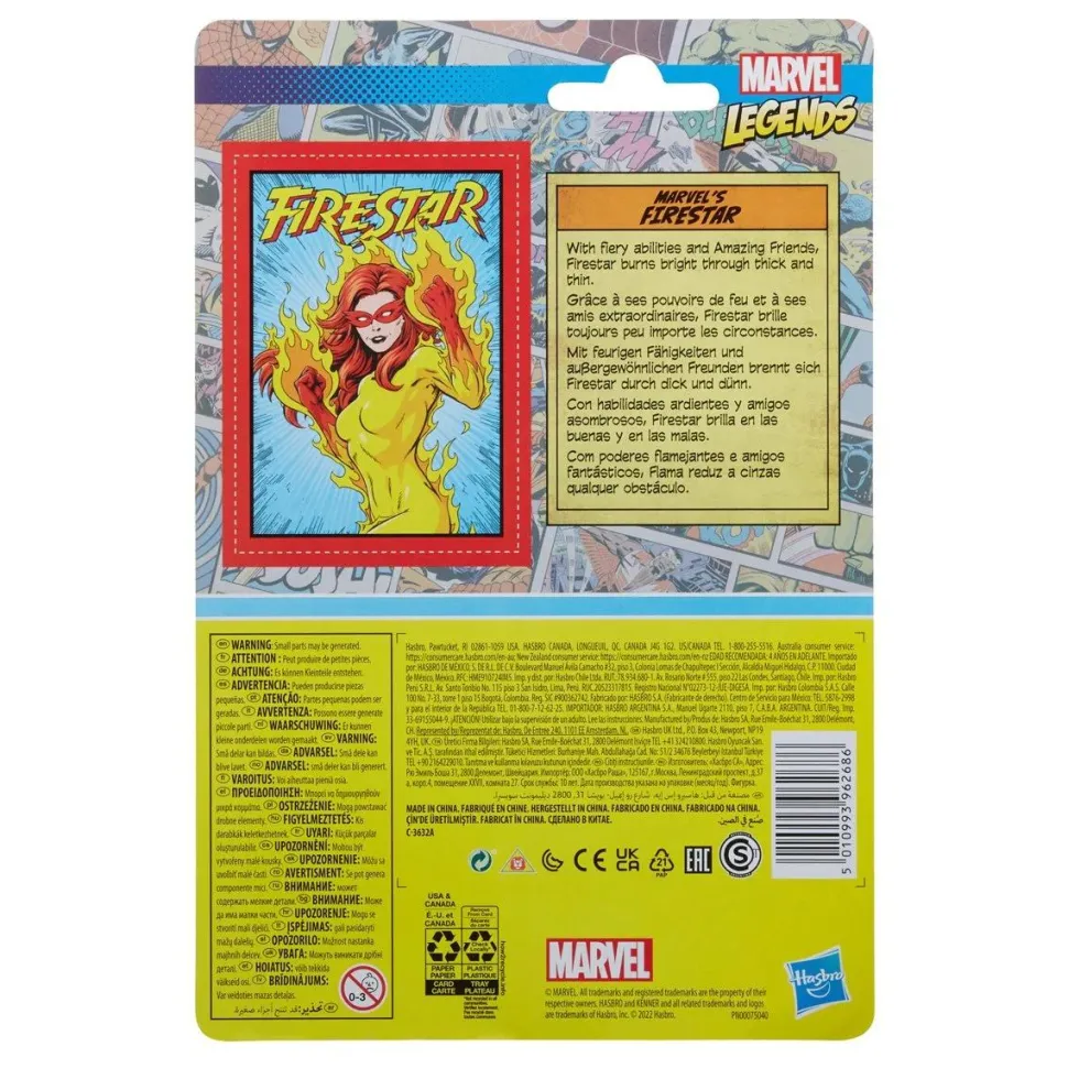 X-Men - Firestar Marvel Legends Retro Kenner 3.75” Action Figure