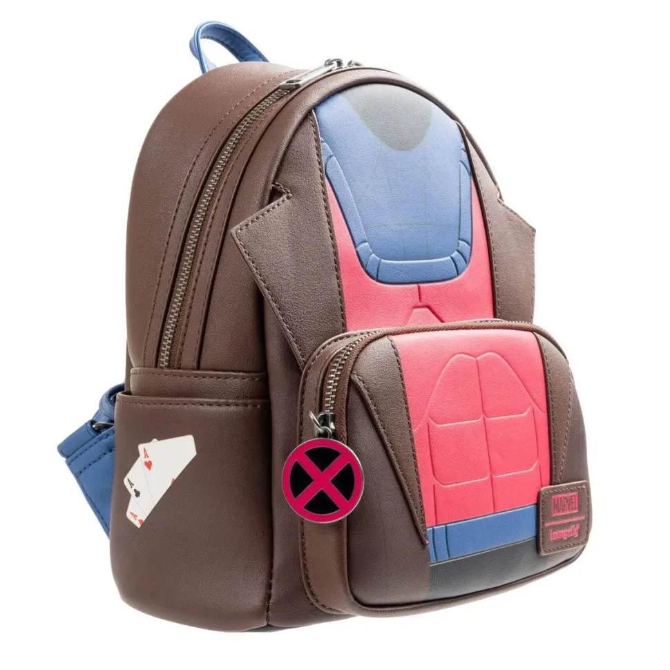 X-Men - Gambit Cosplay 10" Faux Leather Mini Backpack