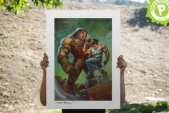X-Men - Juggernaut vs. Wolverine Fine Art Print by Alex Horley