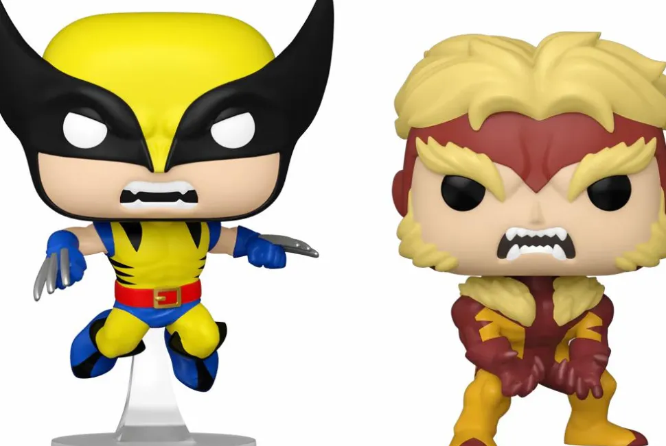 X-Men - Logan & Sabretooth Wolverine 50th Anniversary Pop! Vinyl Figure 2-Pack (Popcultcha Exclusive)