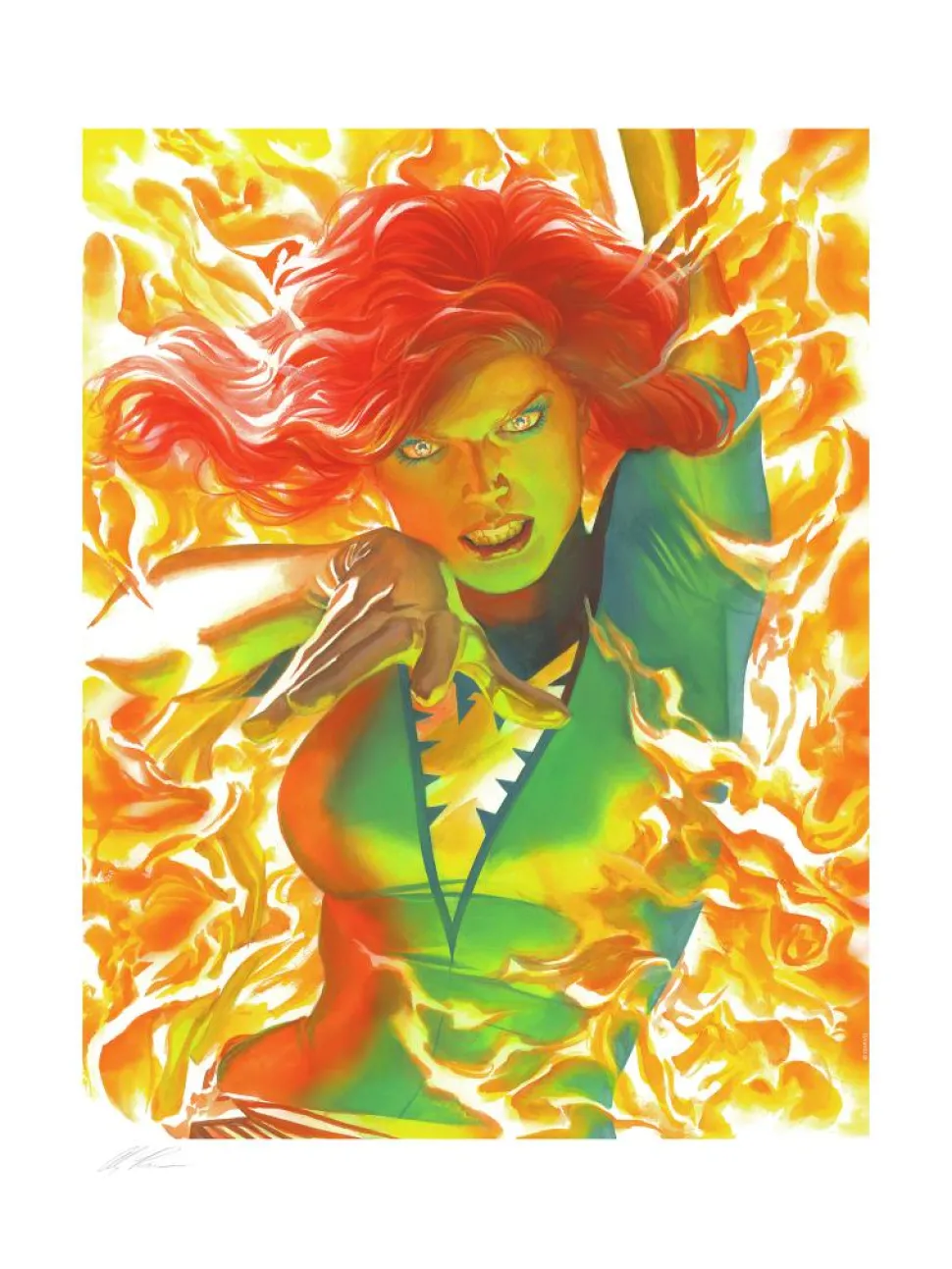 X-Men - Marvelocity: Phoenix Fine Art Print by Alex Ross