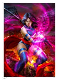 X-Men - Psylocke Fine Art Print by Derrick Chew
