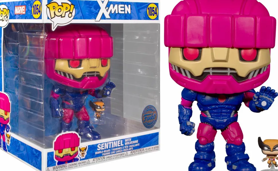 X-Men - Sentinel with Wolverine 10” Jumbo Pop! Vinyl Figure
